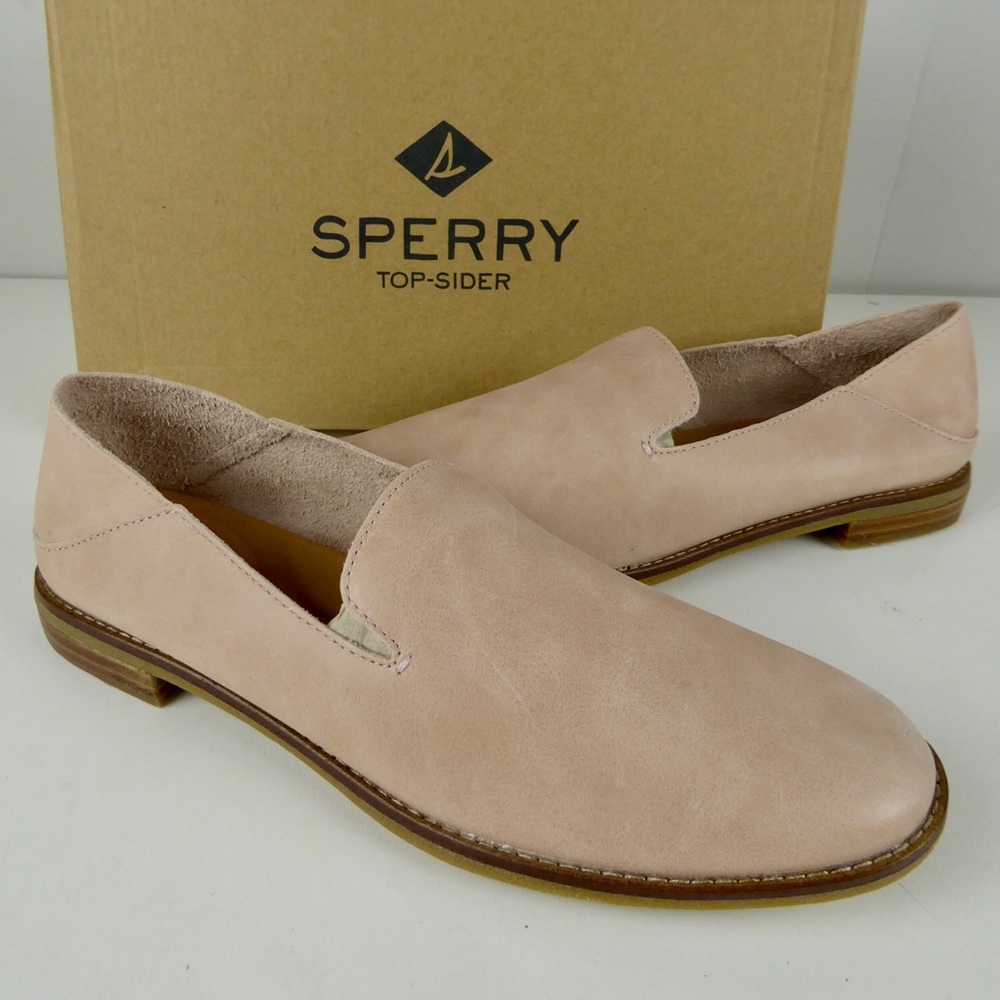 Sperry Leather Levy Loafer Flats NIB Rose Pink
